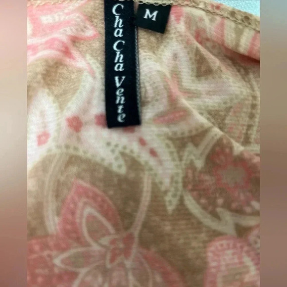 🌸 Cha Cha Vente Boho Sleeveless Paisley Top – Size M 🌸 - Picture 7 of 7